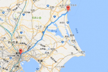 上野から大洗の距離